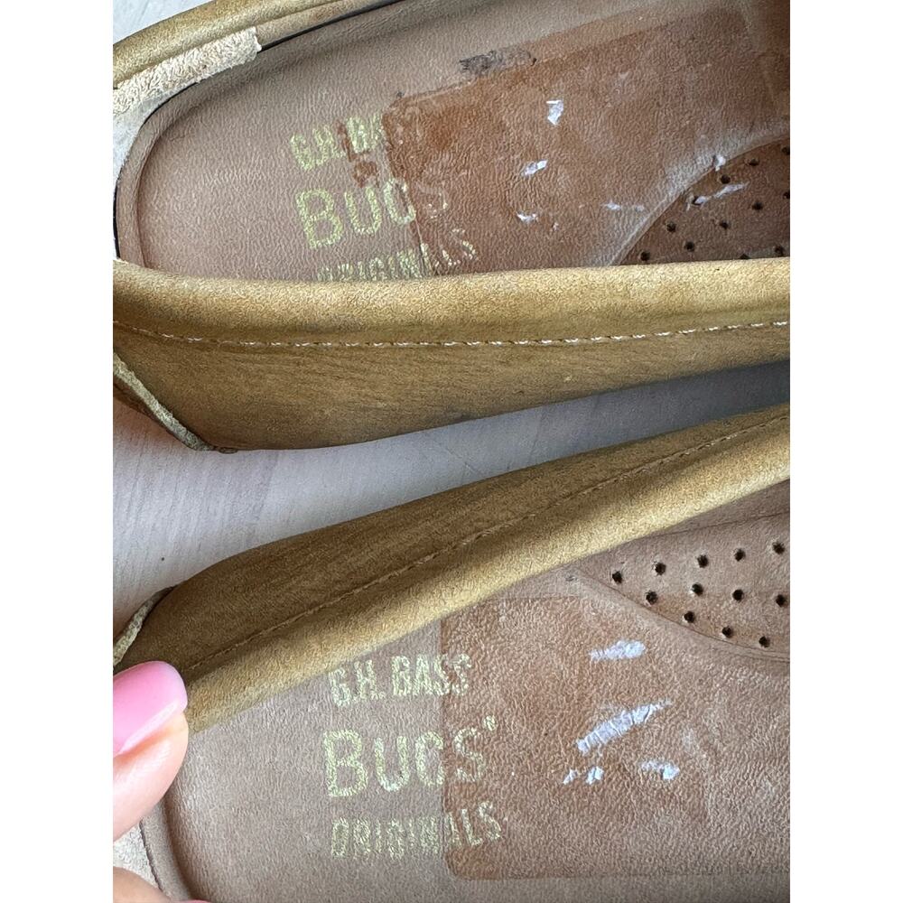 G.H. Bass Dylan Driver Tan Leather Moc Loafers Comfort Women Slip On Size 6 - Picture 5 of 9
